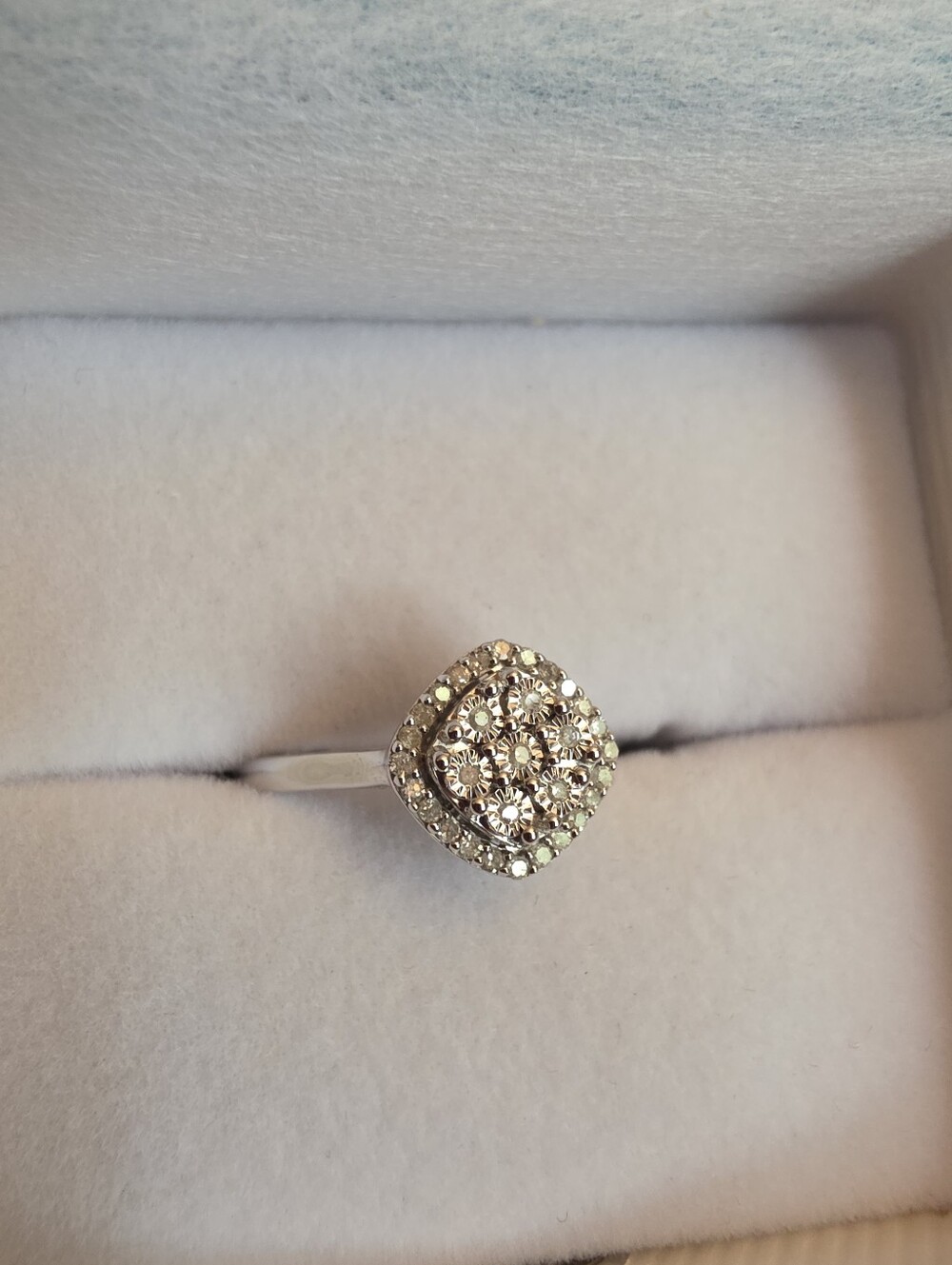 MAYANMILA Silver Diamond Ring New